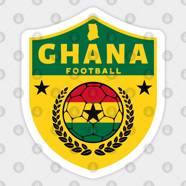 Ghana Football Emblem Sticker by footballomatic